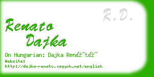 renato dajka business card